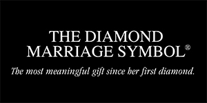 Diamond Marriage Symbol - The Three Stone Diamond Marriage Symbol will help you celebrate in the most meaningful and romantic way possible. Two interlo...