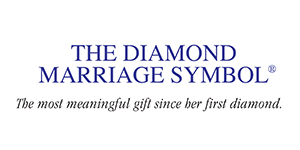 The Three Stone Diamond Marriage Symbol will help you celebrate in the most meaningful and romantic way possible. Two interlocking circles are a universal sign of your marriage. The Three beautiful diamonds represent your past, your present and your future together. Say I Forever Do, perfectly!