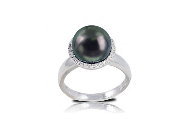 Imperial - tahitian-halo-ring-916930BWH.jpg - brand name designer jewelry in Geneseo, New York