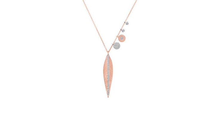 Meira T Mini Diamond Initial Necklace | Jewelry