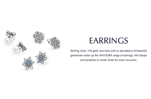 Pandora - pandora-earrings.jpg - brand name designer jewelry in Fairfield, Connecticut