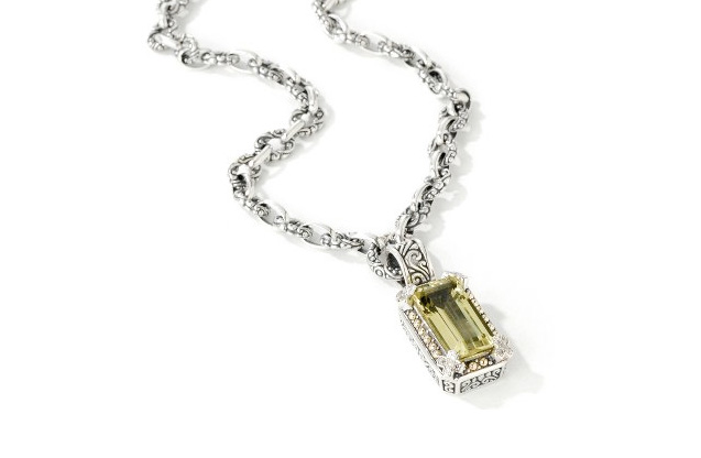 Samuel B. Silver 3.80 Ct. Gemstone Three-Row Necklace - ShopStyle